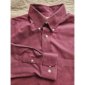 Roundtree & Yorke Gold Label  Non-Iron Men's Button Down LS Dress Shirt, Sz. M